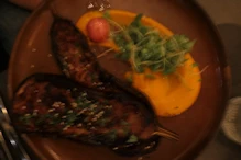 Roast eggplant