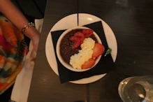 Chocolate mouse crem brulee