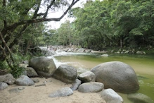 Top of main flow swimming area