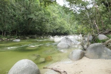 Top of main flow swimming area