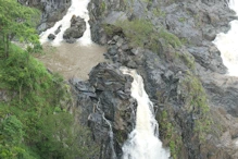 View over falls