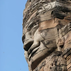 Smiling face of tower