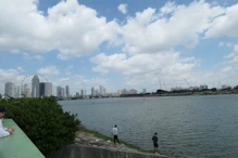 Looking across the water