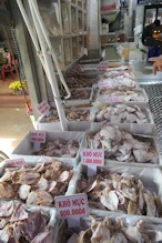 Market (quiet due to new year) dried fish