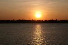 Sunset over Mekong