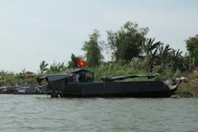 Boat with living quarters