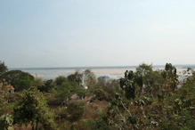 View over sand island