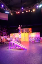 The show incredible strength and flexibility