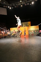 The show incredible strength and flexibility