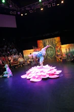 The show incredible strength and flexibility