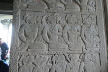 Decorative carvings on wall