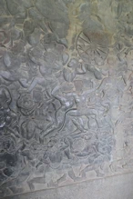 Decorative carvings on wall