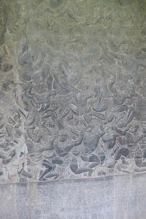 Decorative carvings on wall