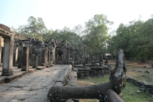 Entrance area with 7 headed snake