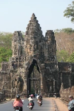 Main entrance bridge to temple compound