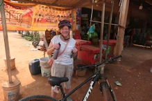 Robyn with her bike