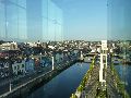 View from hotel Cork — note spire of St Anne Shannon left of centre