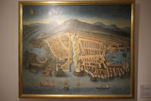 Painted view of Dubrovnik early 1600s