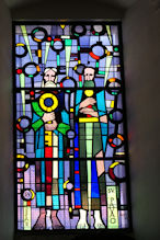 St Blaise Church modern stained glass