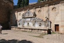 Fountain on walk back to twon