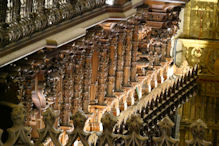 Choir stalls from above