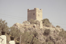 Castle above town