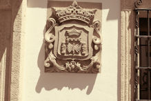 Crest  on building