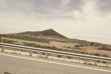 Castle on hill between Haro and Olite