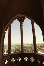 One of the three windows in tower of 4 winds