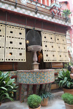 Casa Vicens porch and spider web fountain