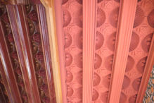 Casa Vicens two ceilings one pottery one wood