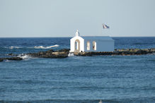 Little church at end of breakwater