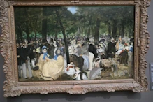 Painting of a park in Paris