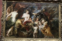 Rubens a baby getting a squirt of milk