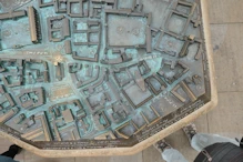 Brail relief map of