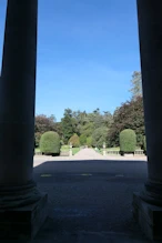 View to country garden