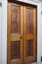 Inside doors with grainy panels