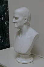 A severe looking bust