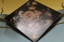 Hatchment (hung at the deceased residence)