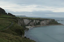 View back along the coast