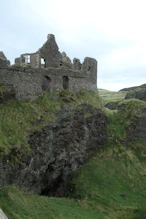 The cliff protecting the main part