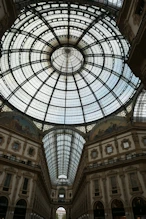 Central glass dome