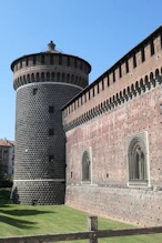 Moat and tower