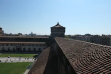 Tower in corner of main courtyard