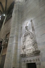 Monument and cleaned wall