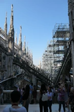 Lots of scaffolding yet to be removed