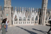 A repaired section of the screen on the roof