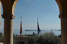 View from house over island
