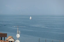 Sailing boat on the lake