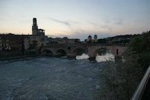 Old bridge in evening